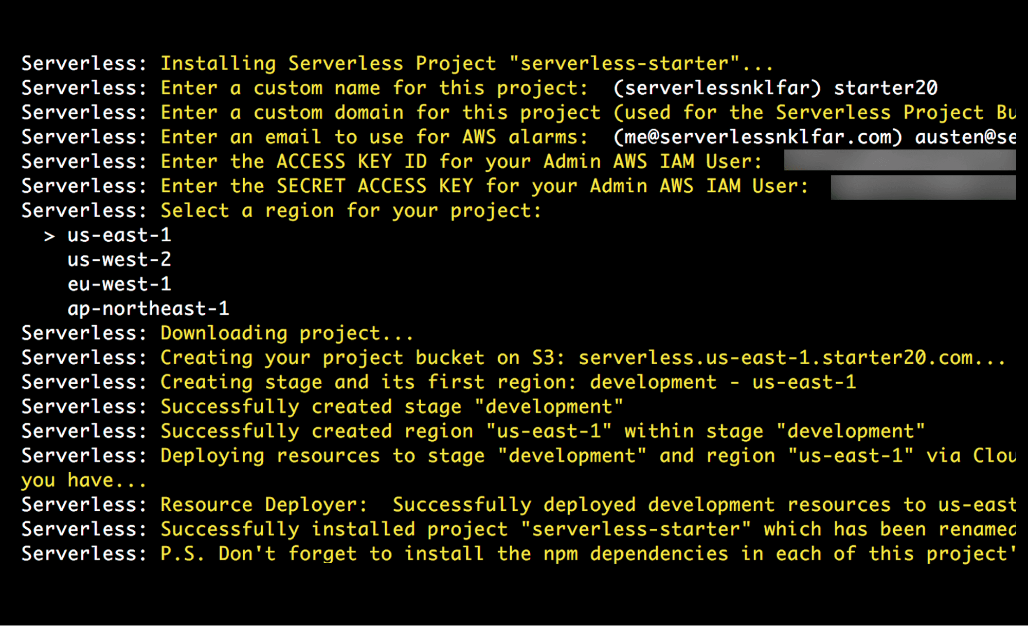 Install dependences