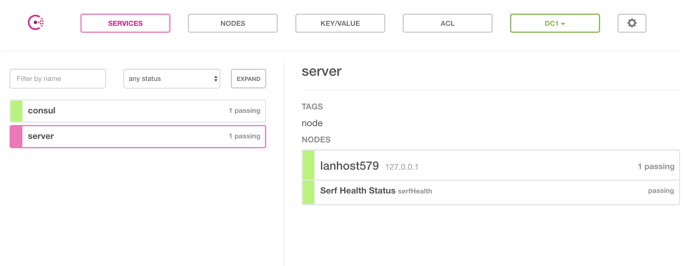 Consul UI