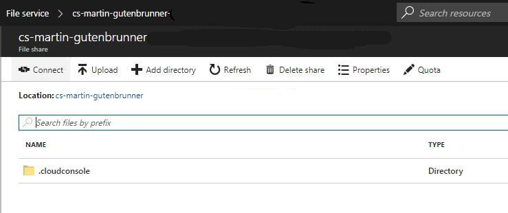 File service inside a storage account
