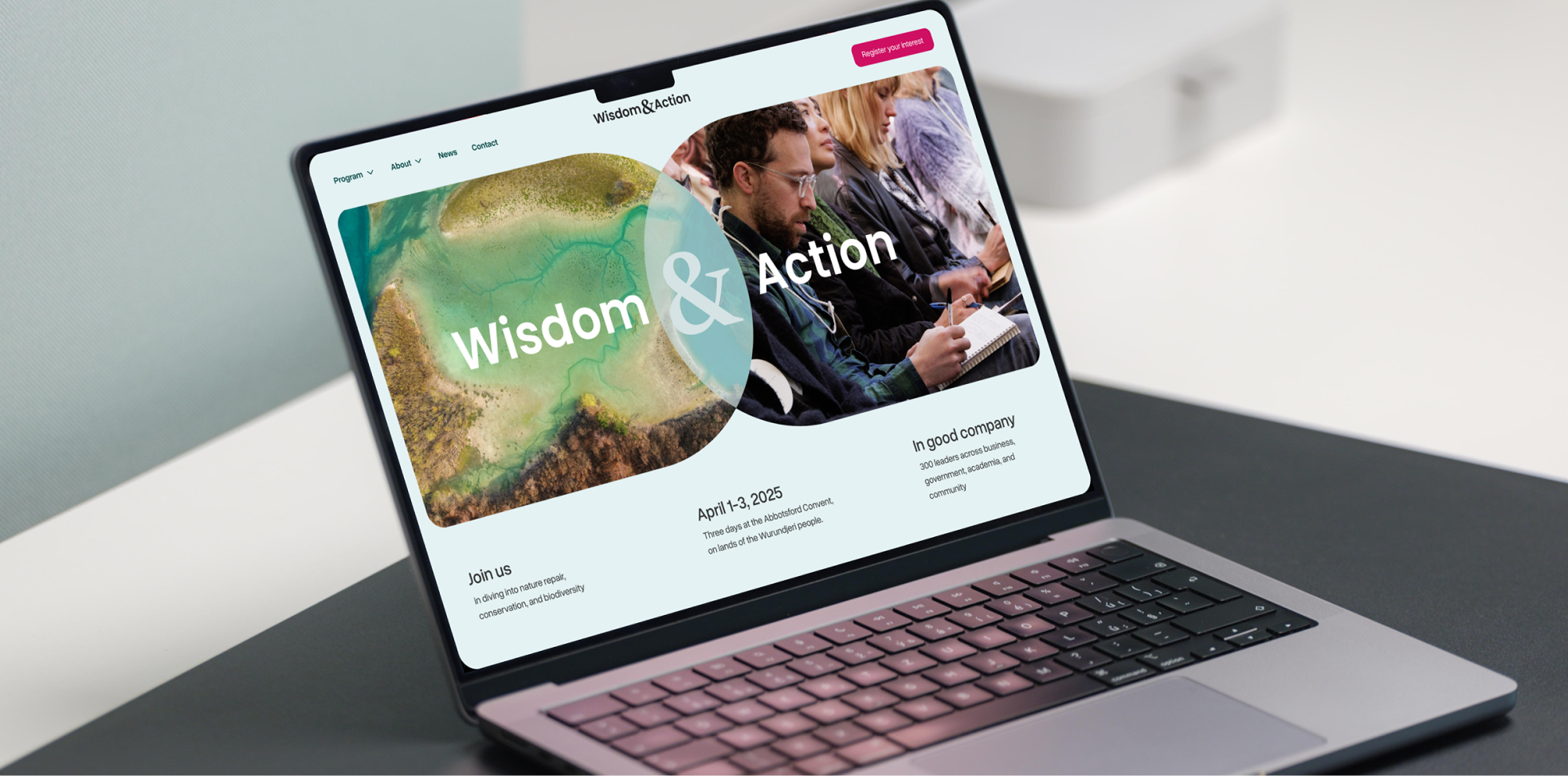 A scalable website designed to support a live, recurring event.