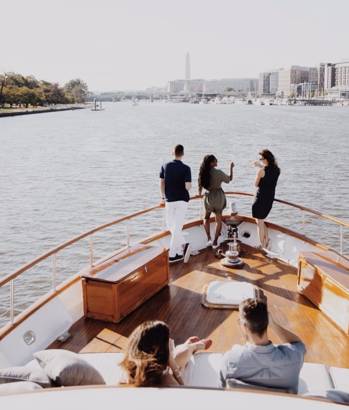 friends on the yacht