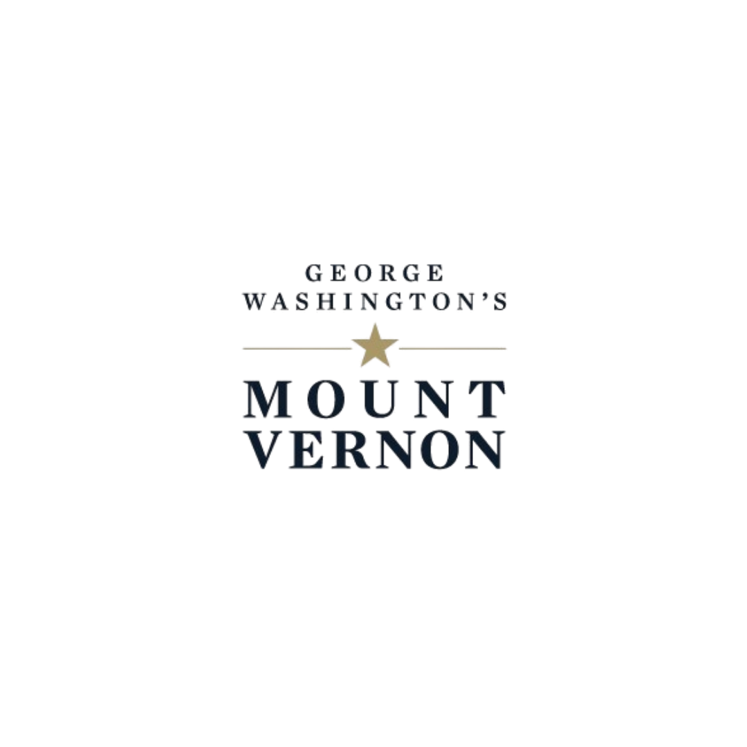 Logo with gold star and text reading George Washington's Mount Vernon.