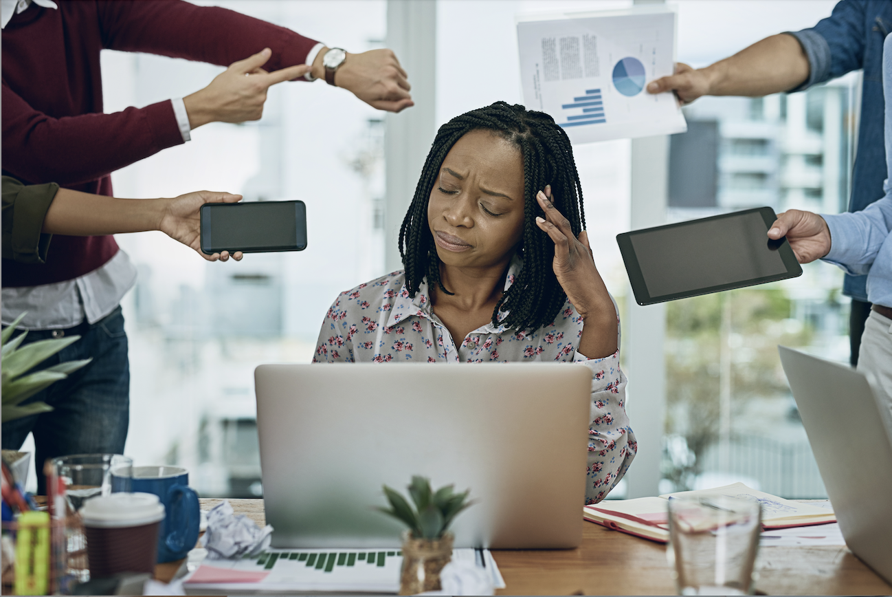 image of a strategic planning session in a modern environment