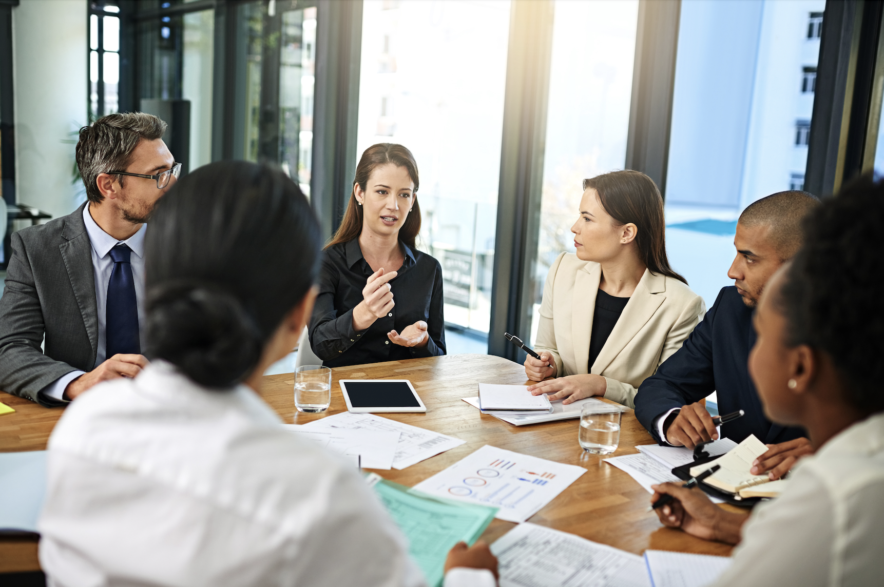 image of a marketing strategy meeting