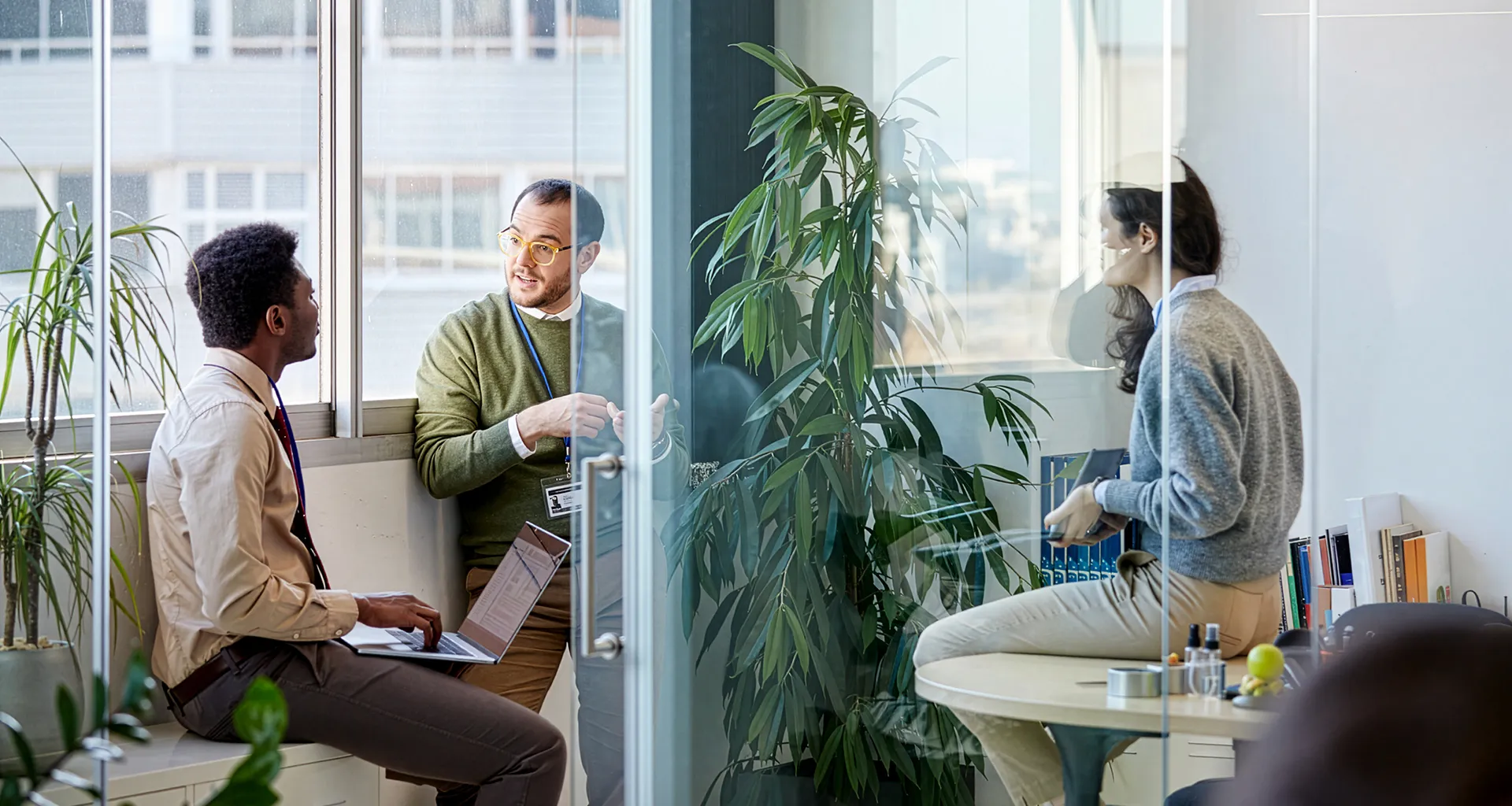 WSD Team discussing product improvements