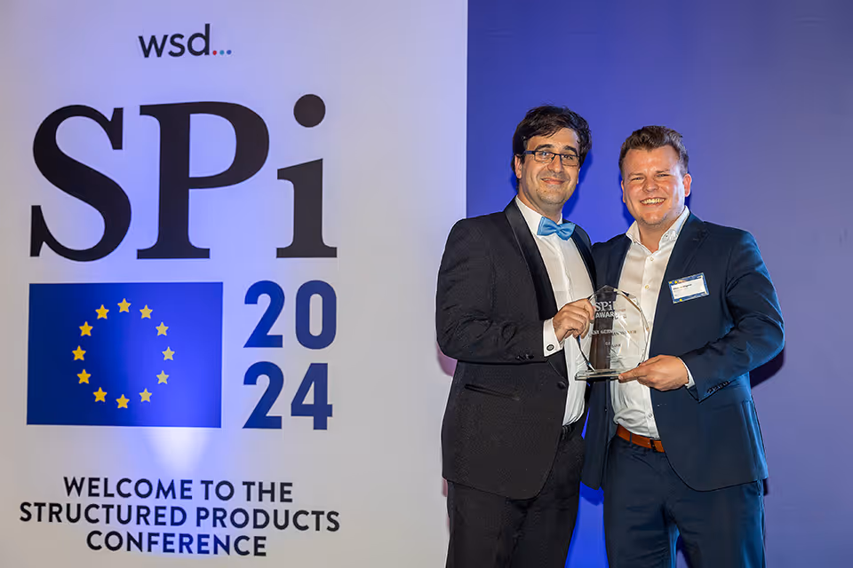 Best German Issuer Award winner at SP Intelligence Europe 2024.