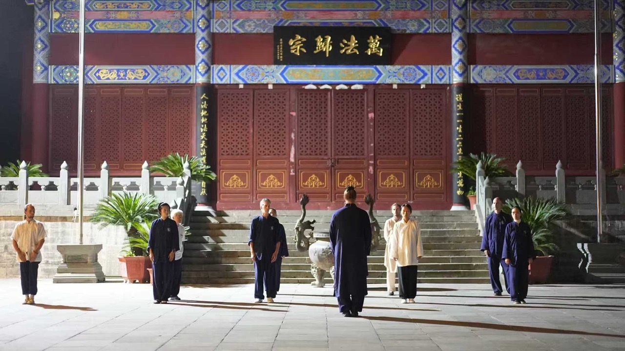 image of outdoor meditation (for a buddhist monasteries & temple)