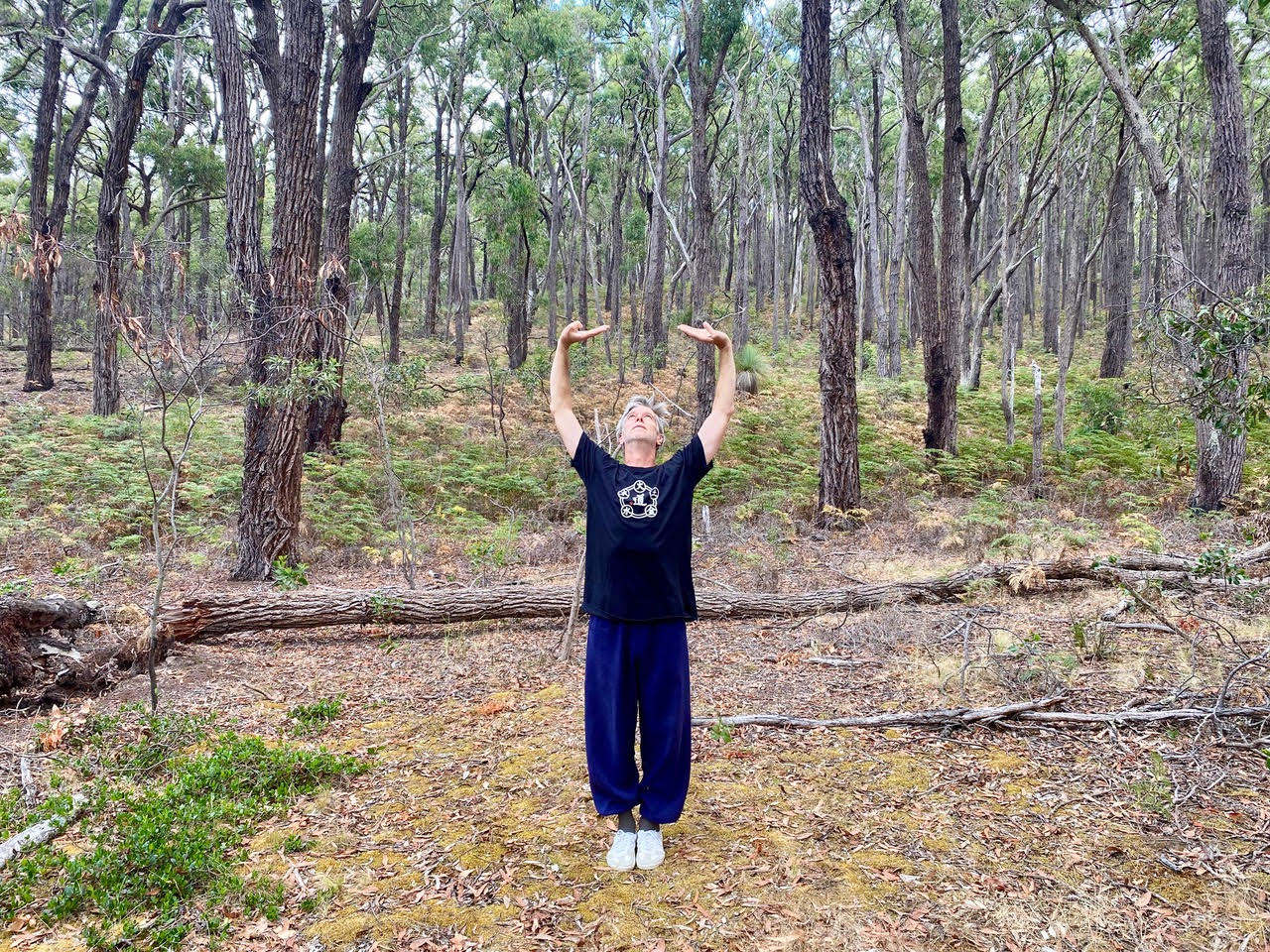 image of monks practicing meditation