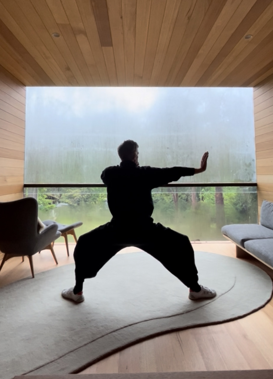 image of outdoor meditation (for a buddhist monasteries & temple)