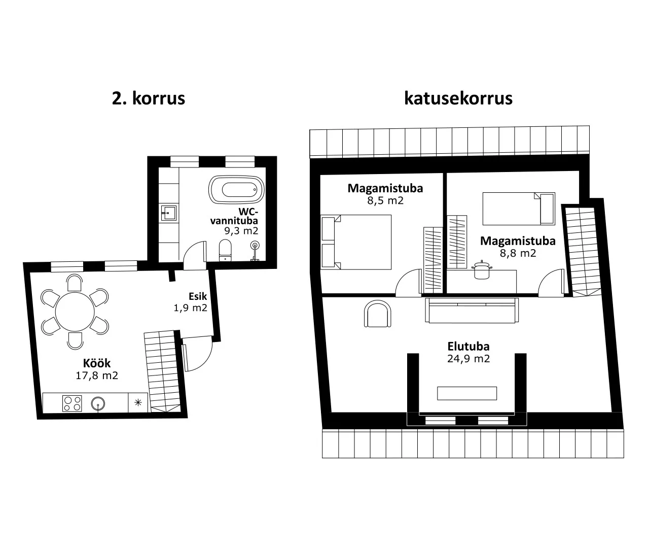Vaba 13 Karlova - Korter 11, joonis