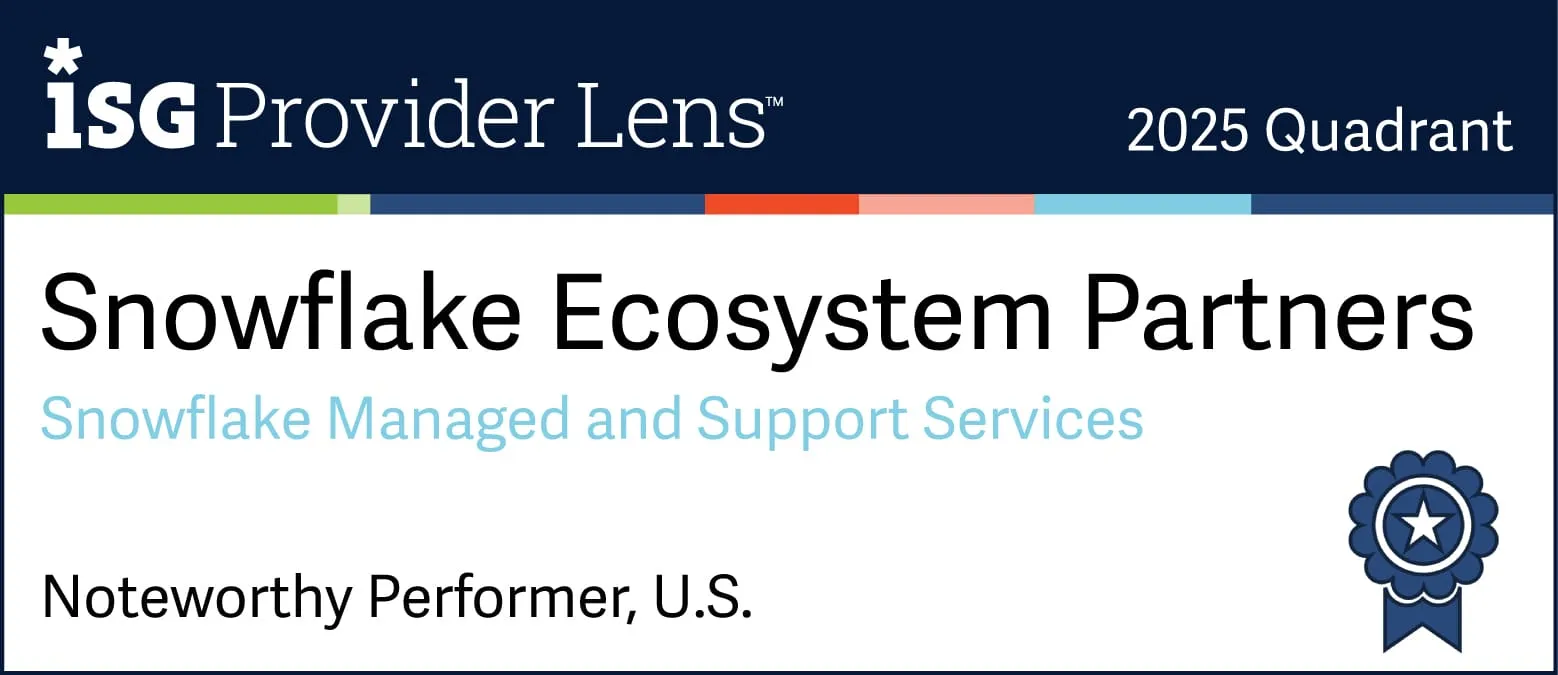 Snowflake Managed And Support Services Noteworthy Performer