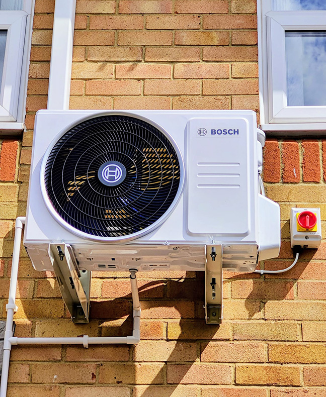 Bosch air conditioning installation. 