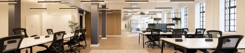 a big room with lots of chairs on them