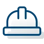 Symbolgrafik für die Realisierung von Bau- und Industrieprojekten