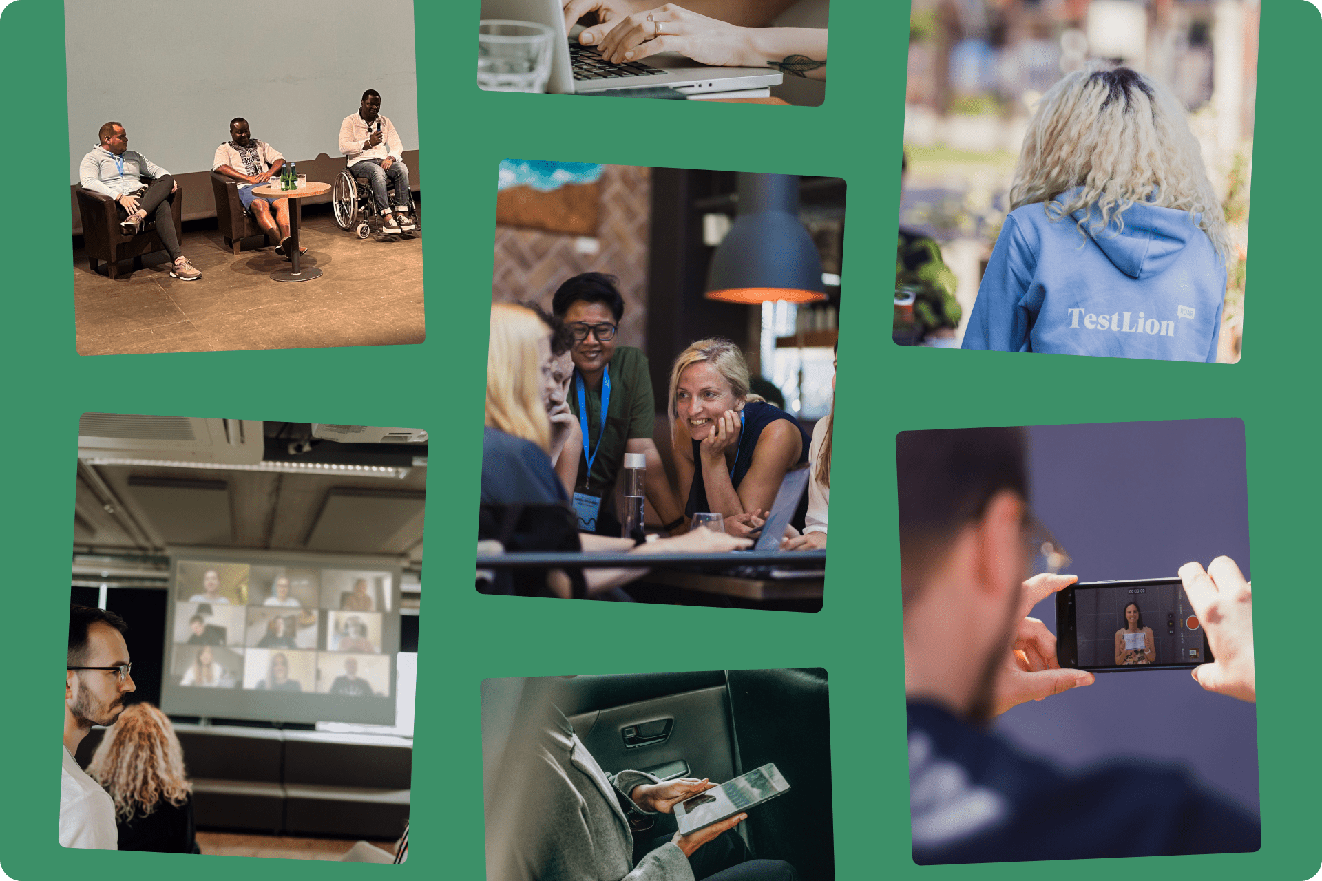 Collage of photos taken during LionFest