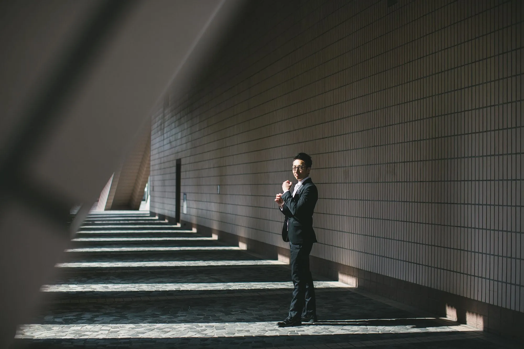 Photo of a young man in a suit