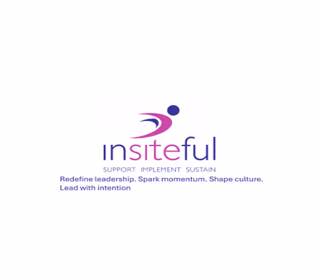Insiteful logo with slogan: Support Implement Sustain, and tagline: Redefine leadership. Spark momentum. Shape culture. Lead with intention.