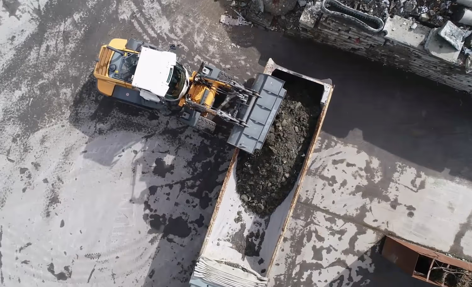 Vue de haut de tridranses