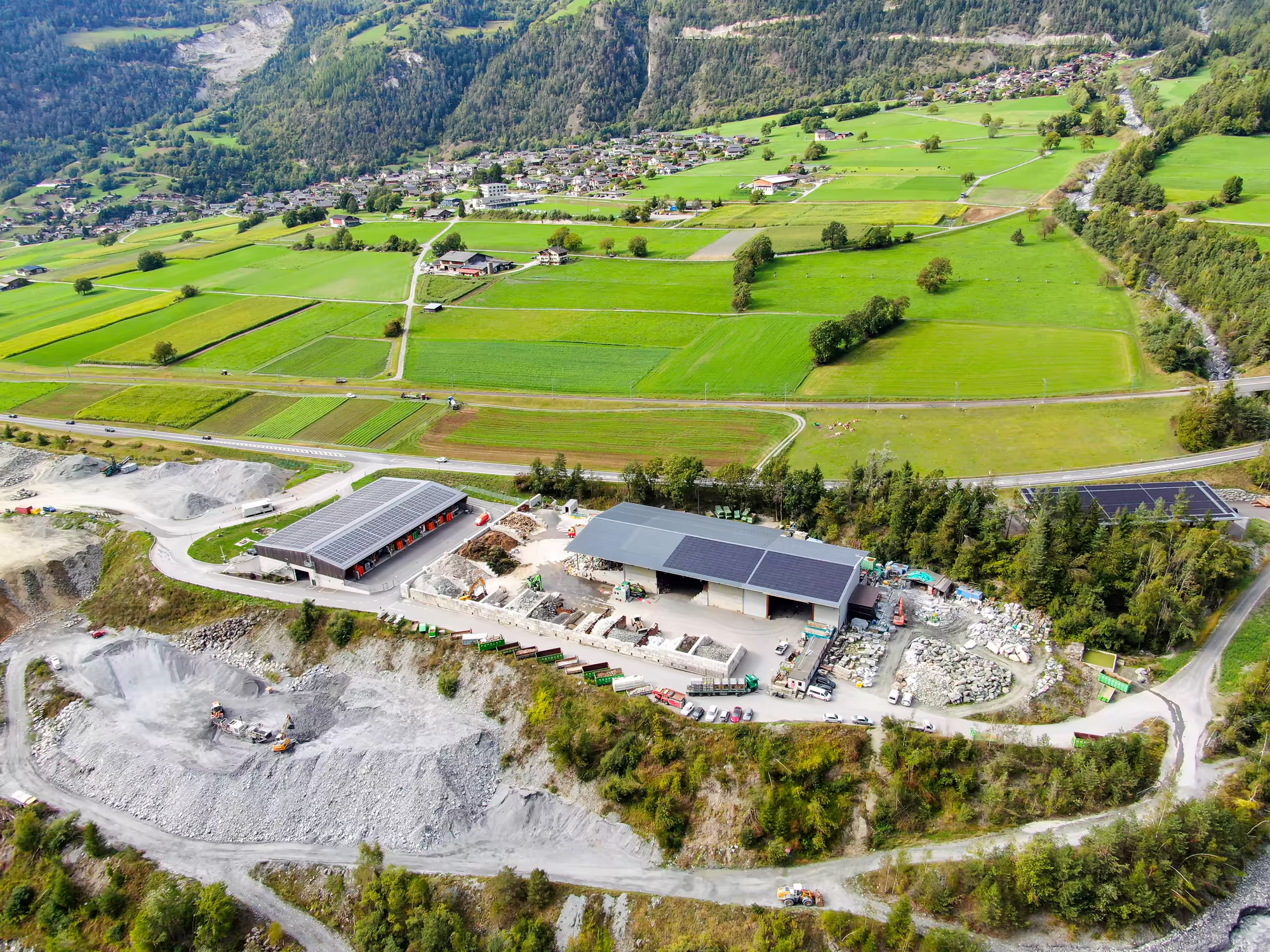 Vue aérienne de Tridranses