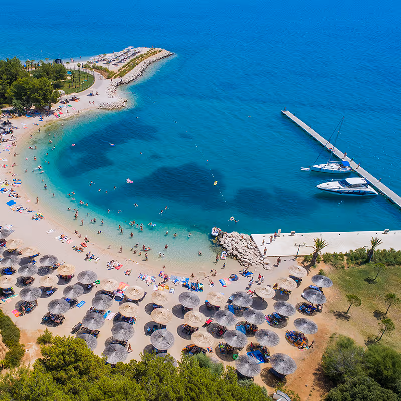 B2Coast Hotel Ivan in Amadria Park beach view