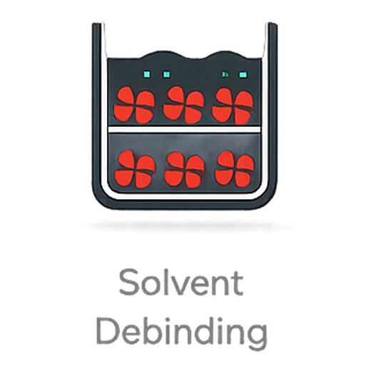 Solvent debinding stage of the Cold Metal Fusion process