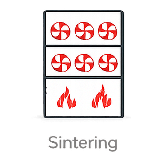 Sintering stage of the Cold Metal Fusion process