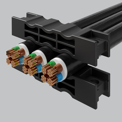 3D Visualisierung Kabelschellen Produktserie