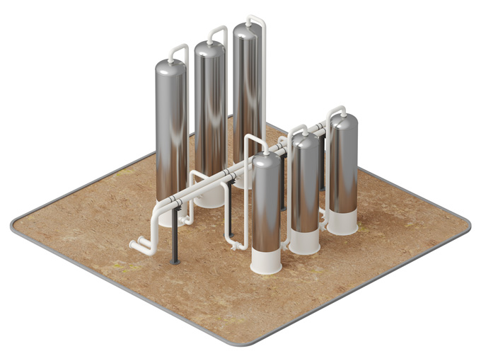 Fotorealistische 3D Visualisierung technische Industrieanlage