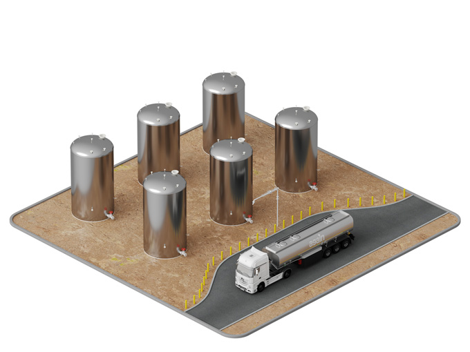 Fotorealistische 3D Visualisierung technische Industrieanlage