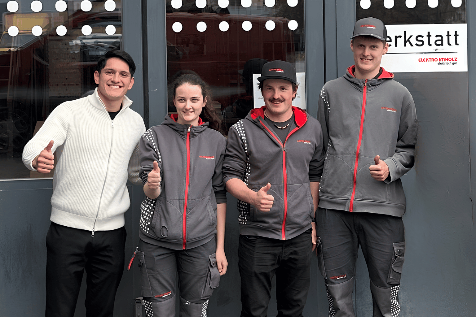 elektro imholz gruppenfoto mit dem team