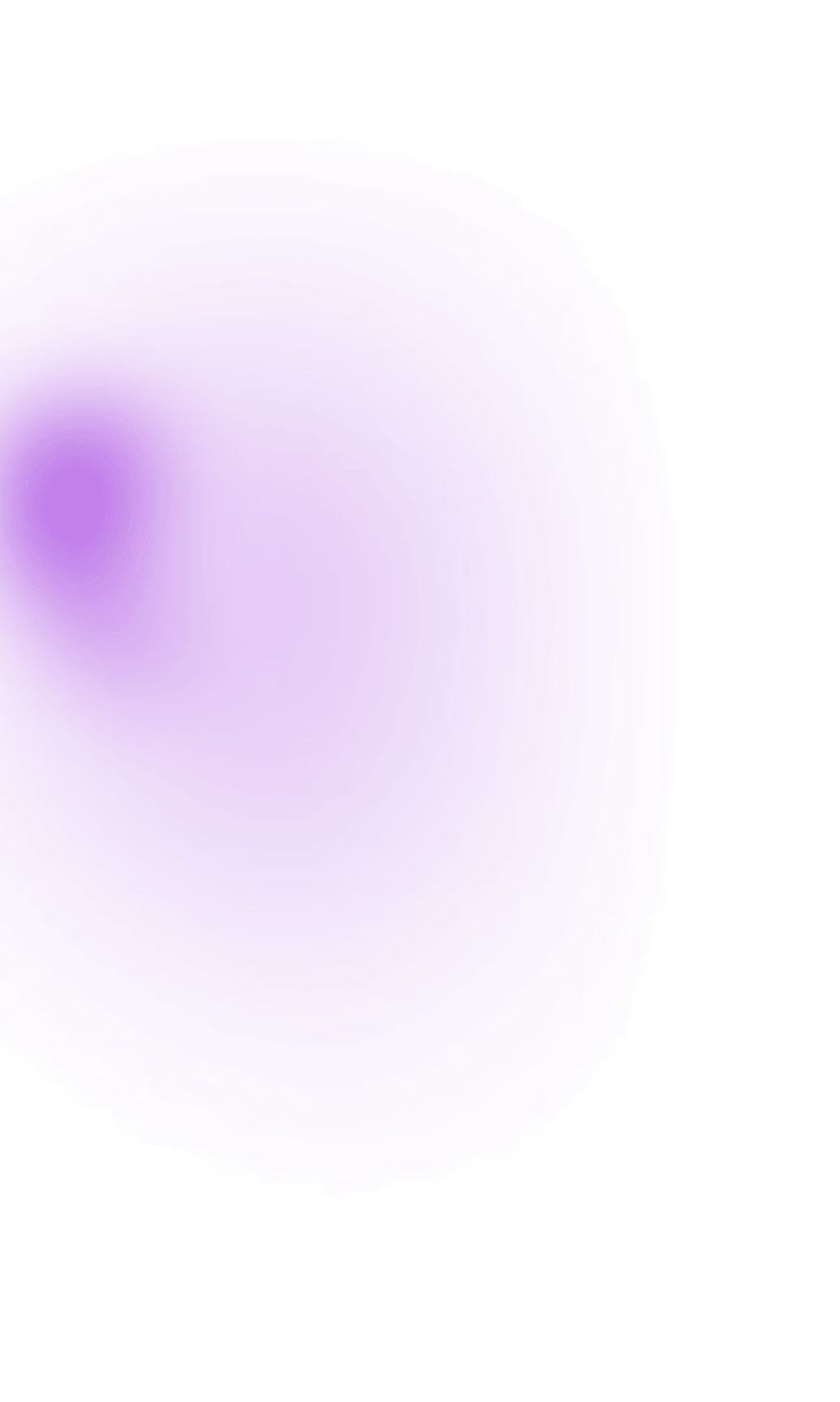Purple circular gradient fading into black background.