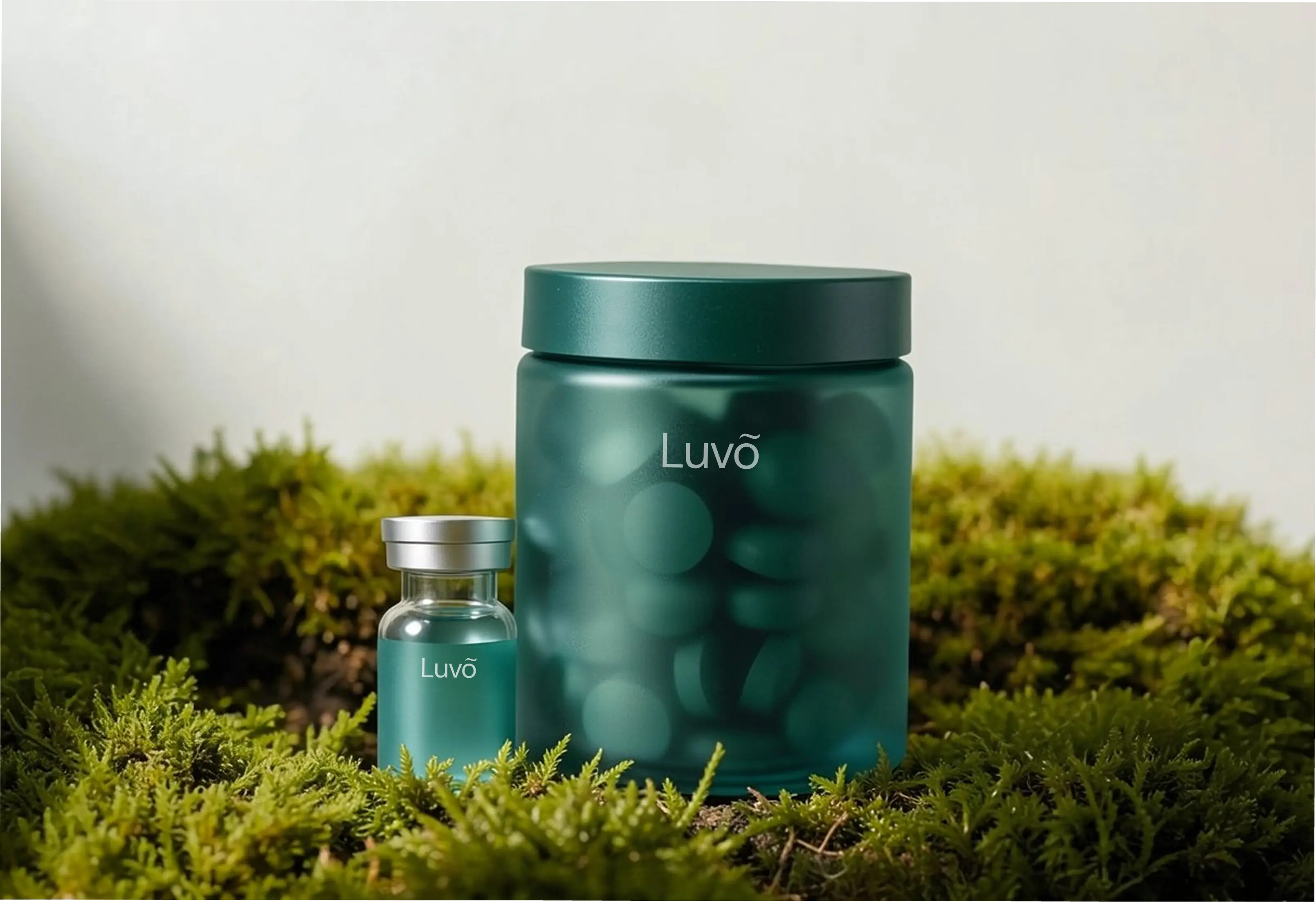 Illustrative medication containers representing GLP-1 microdosing