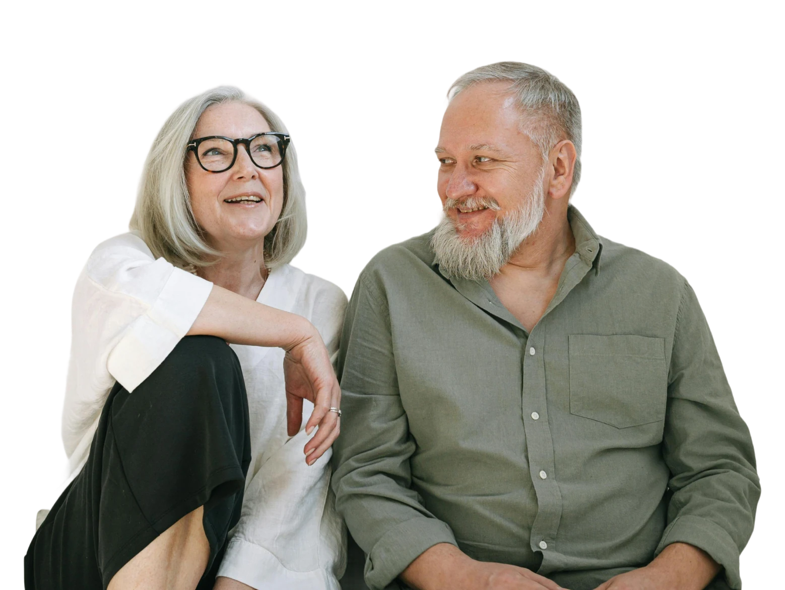 2 men laughing