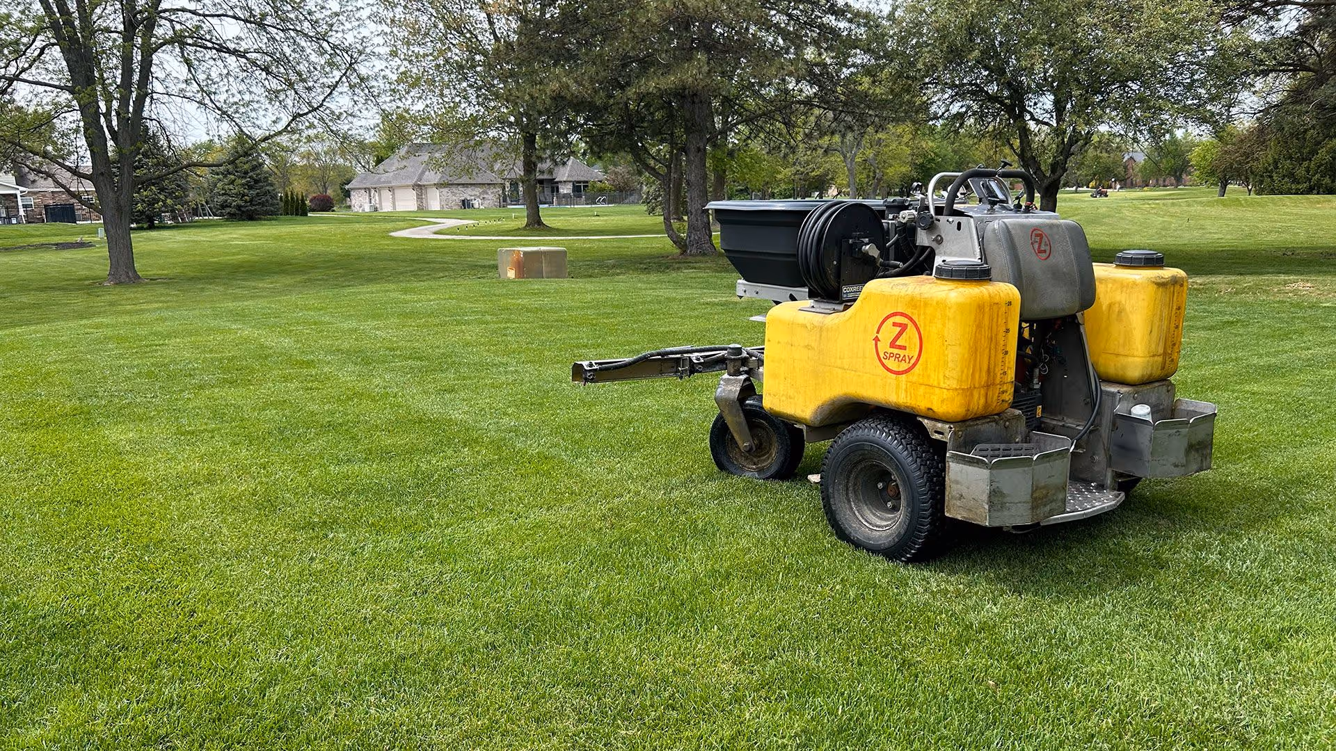 Professional weed control program for a residential property in Tipton, IN