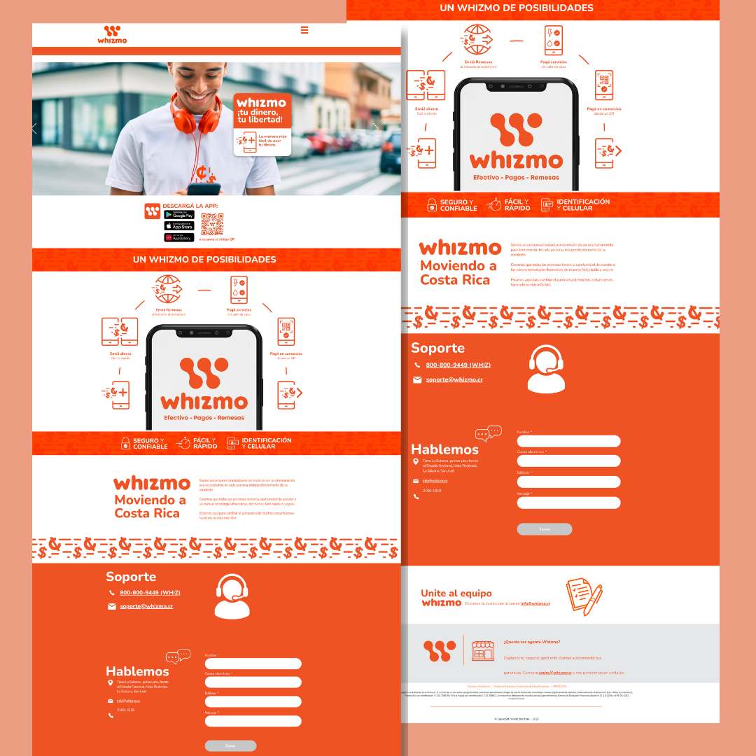 Whizmo website screenshots