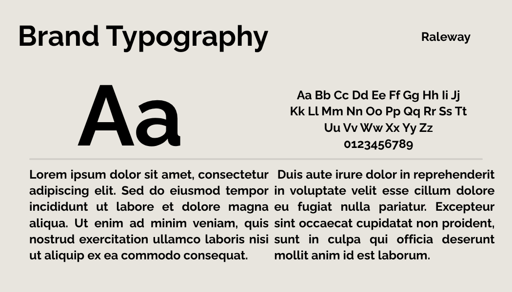 The Tello Group typography 