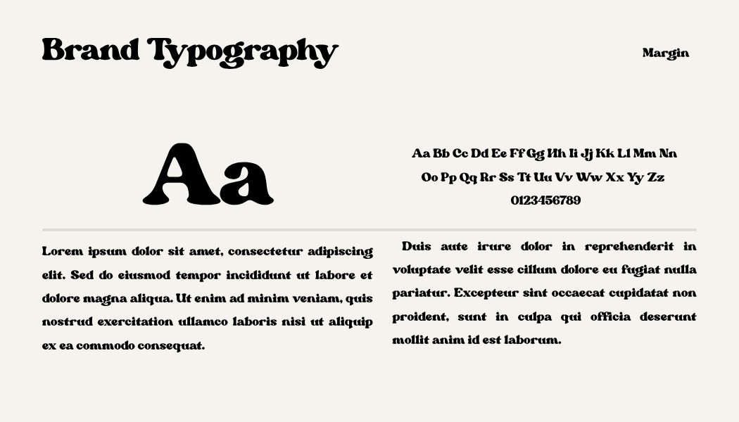 Mimi's shop typography