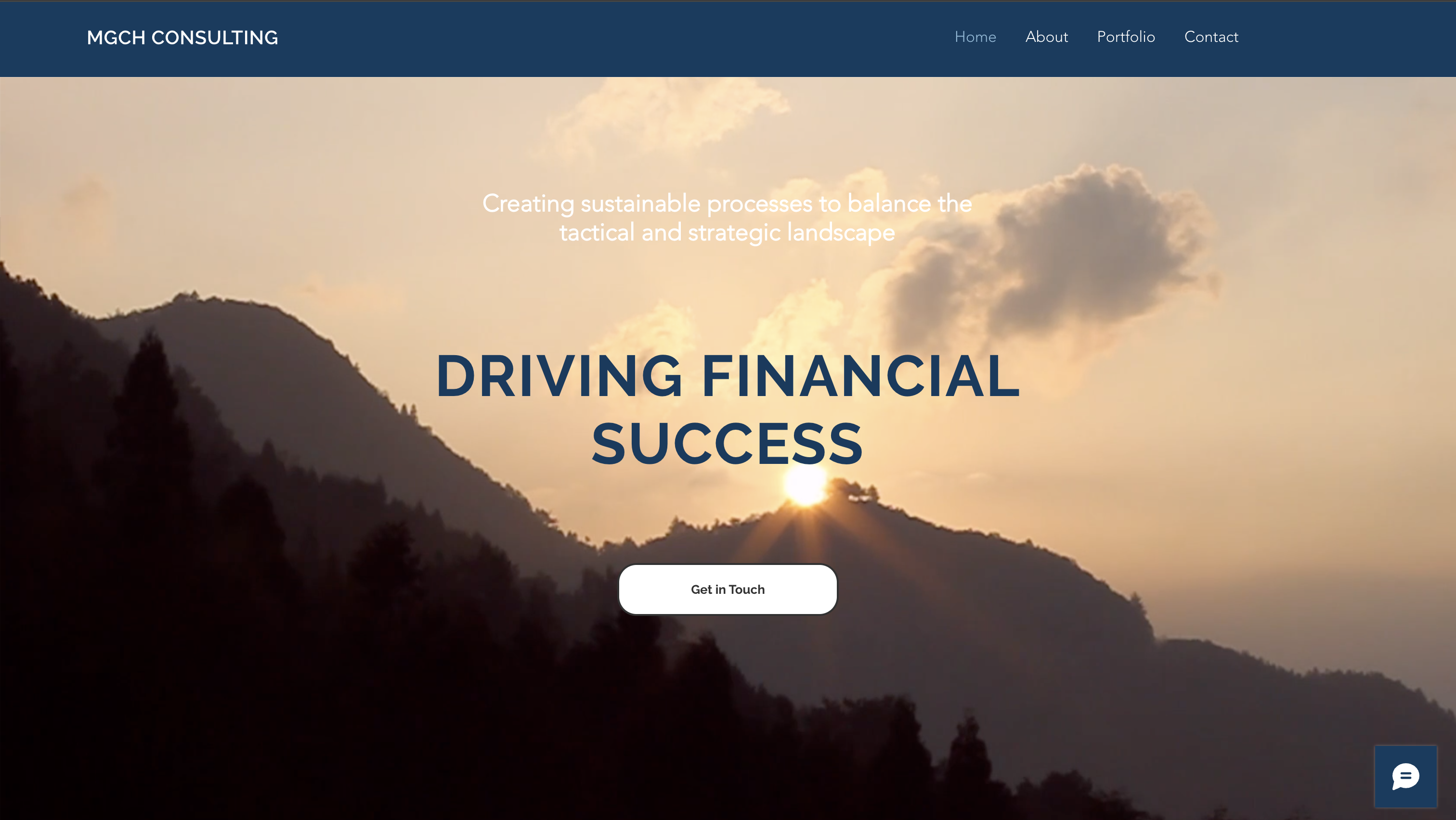 MGCH Consulting website screenshot