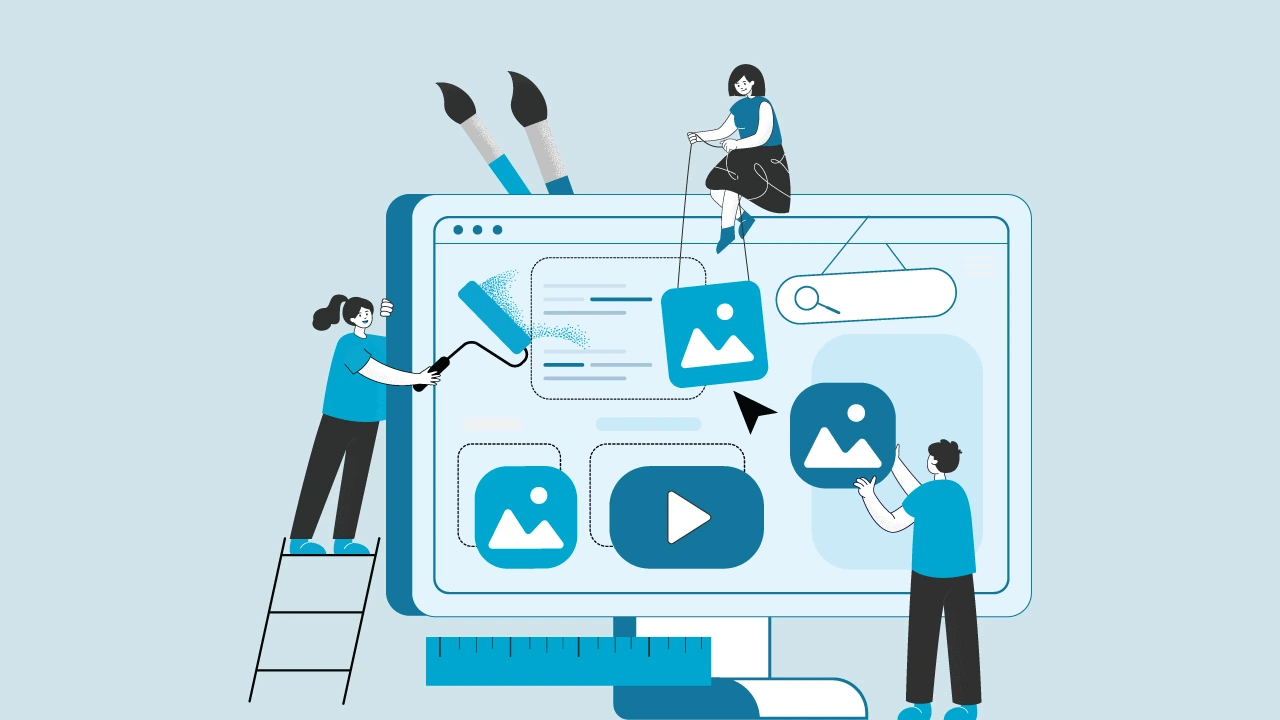 website redesign graphic