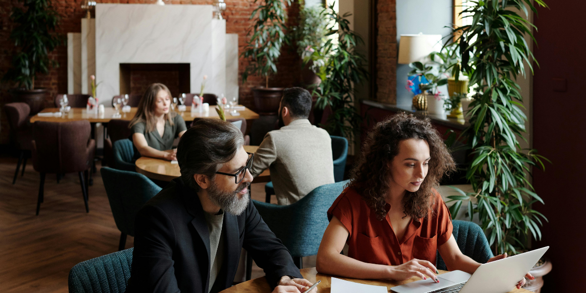 Restorative consulting business meeting