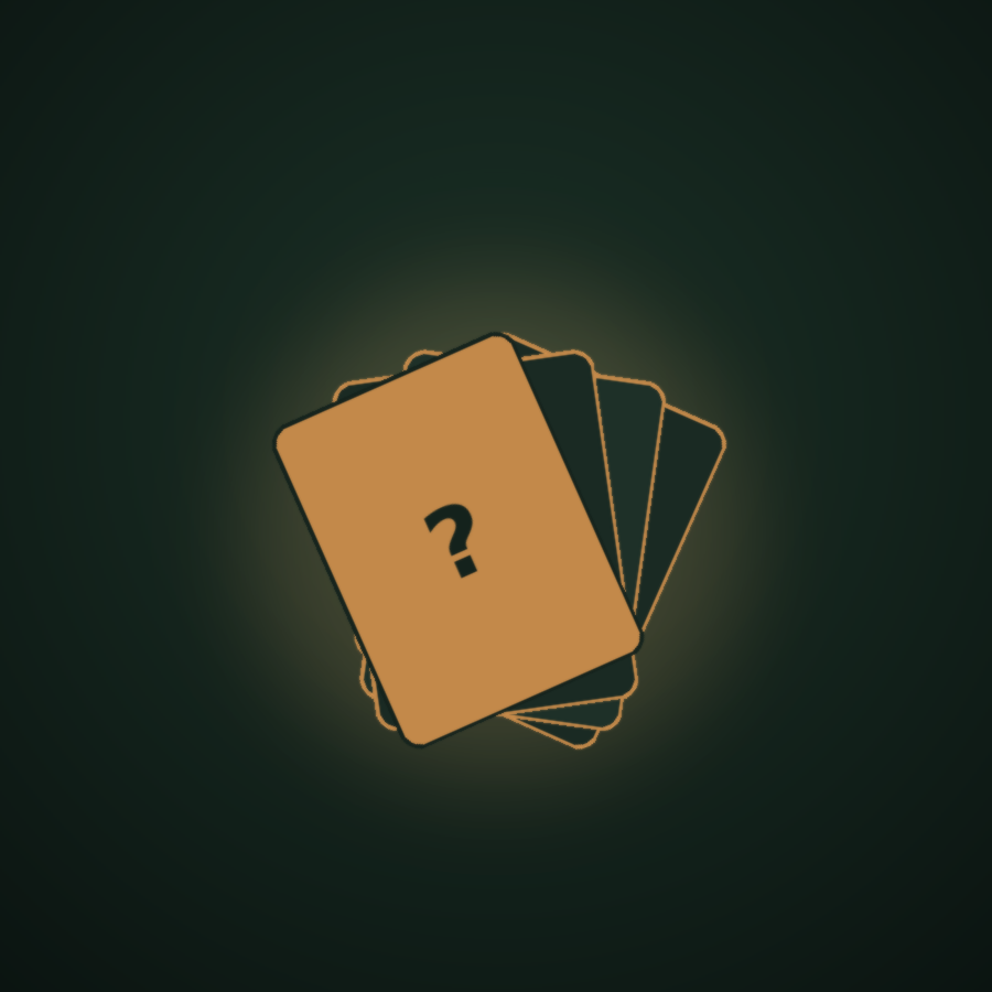 Illustration of four fanned cards each marked with a large question mark, representing frequently asked questions