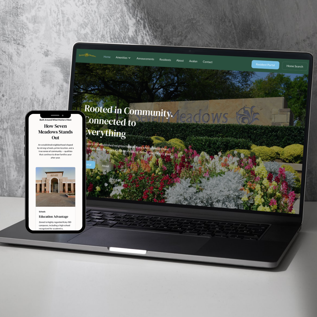 Seven Meadows HOA — HOA website design example by Social Reach
