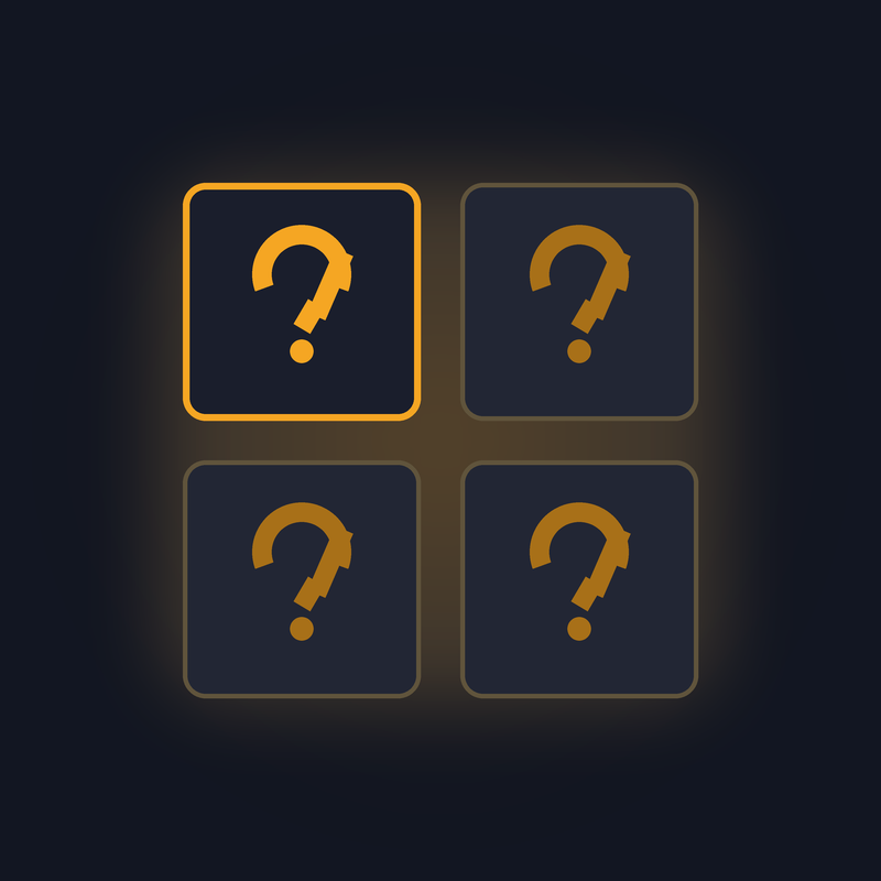 Illustration of four question mark cards representing frequently asked questions