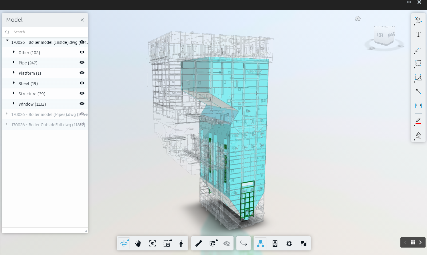 3d scan and model of boiler asbuilt