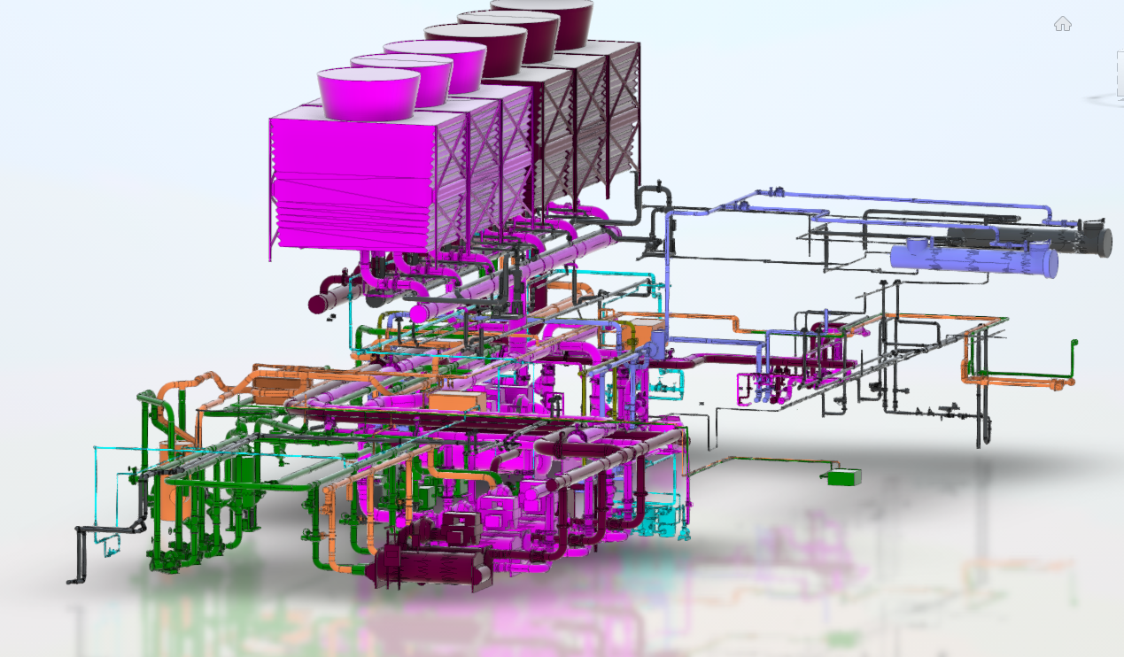 Reality capture of a central power plant scanned and modeled by AsBuilt 3D
