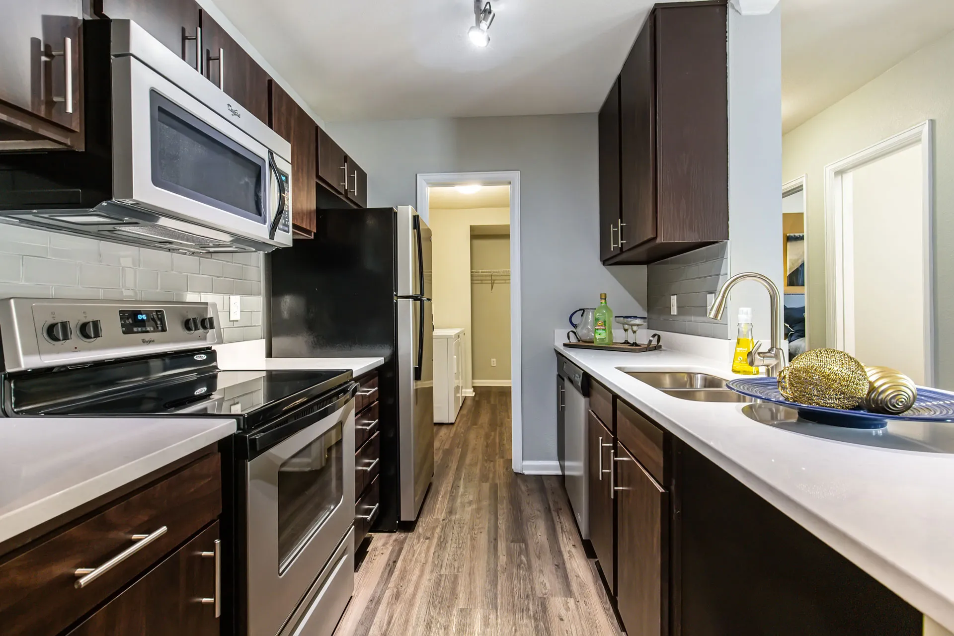 kitchen with stainless steel appliances