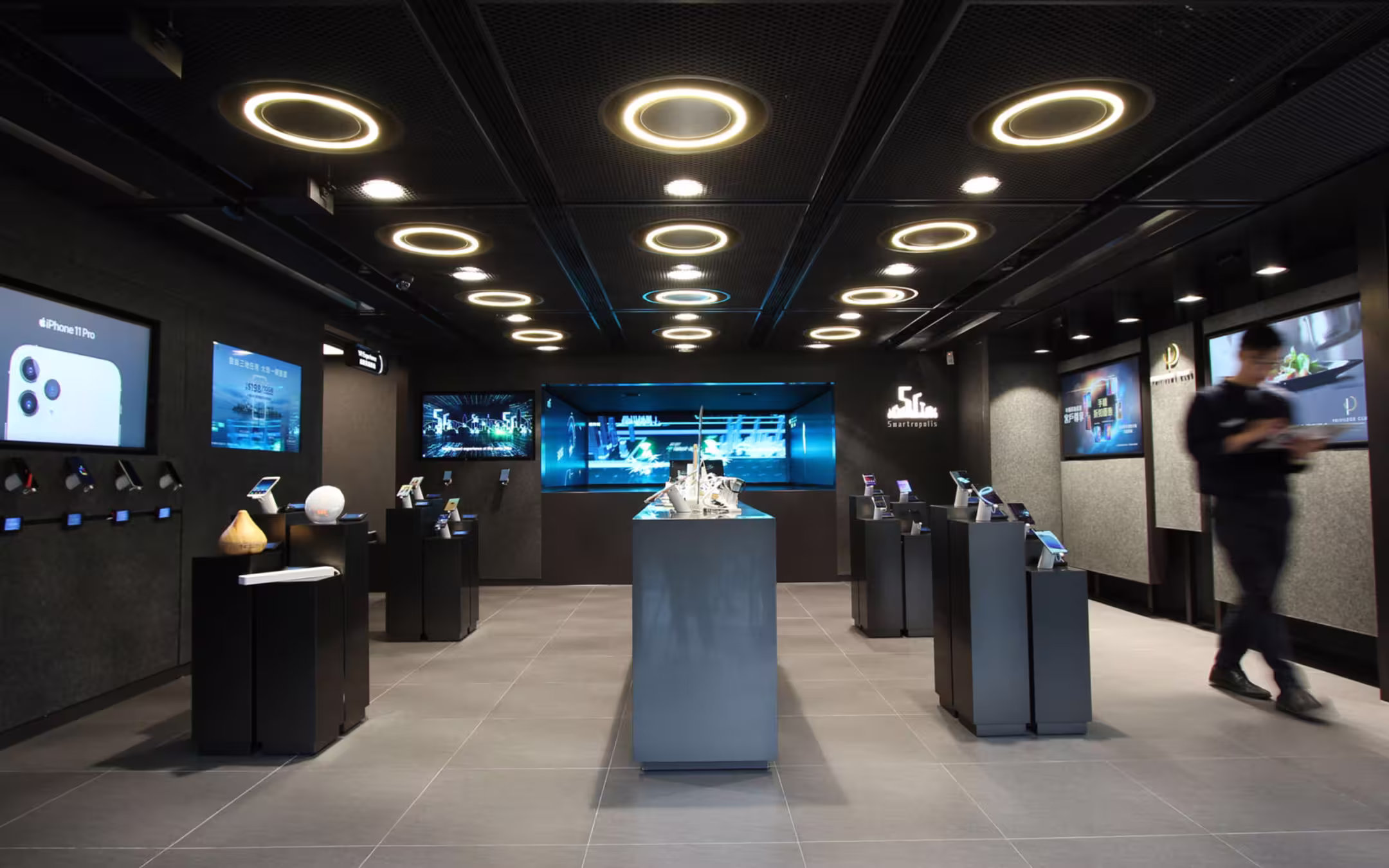 China Mobile retail store interior designed by Studio X in Hong Kong