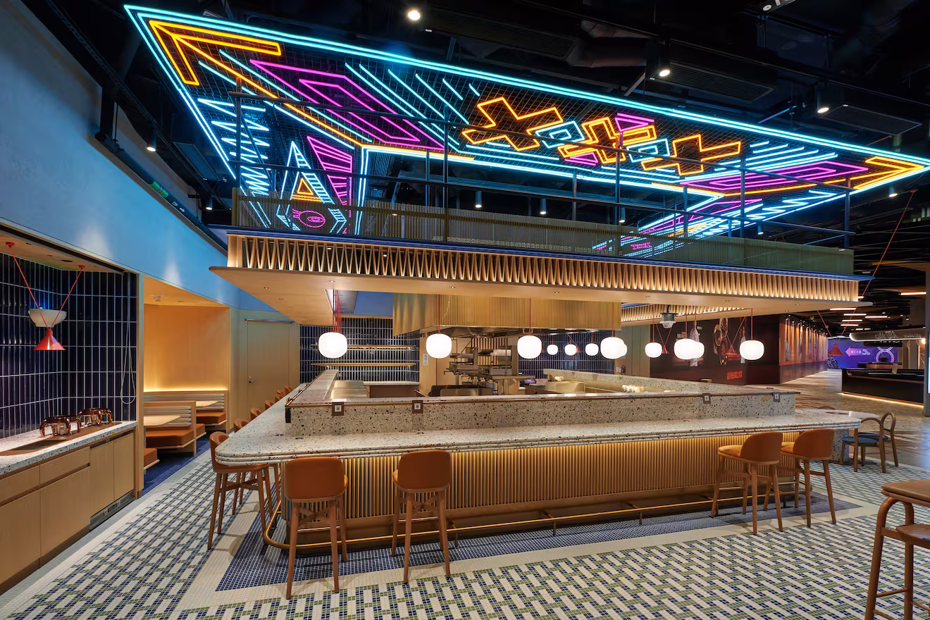 Mian Cart Noodle Bar interior designed by Studio X in Macau
