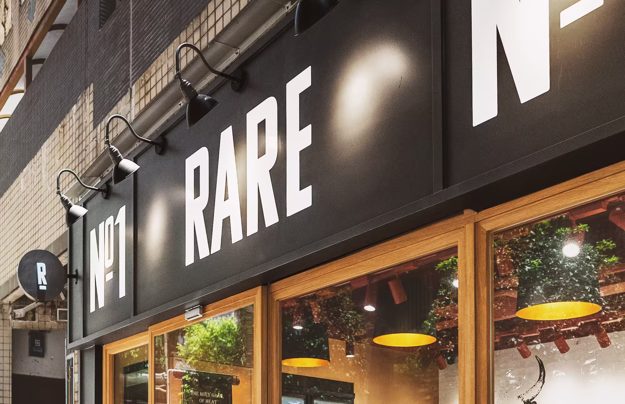 Rare Butchery dry-aged meat store interior designed by Studio X in Hong Kong