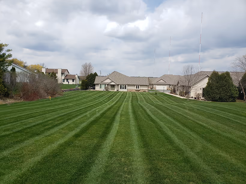 well manicured lawn
